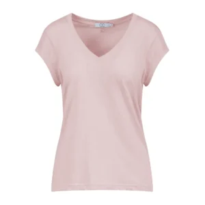 CC Heart Basic V-Hals T-shirt - XL, Winter Rose