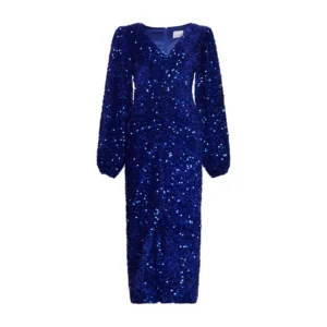 Noella Kjole Teagan LG Glimmer - S, Royal Blue