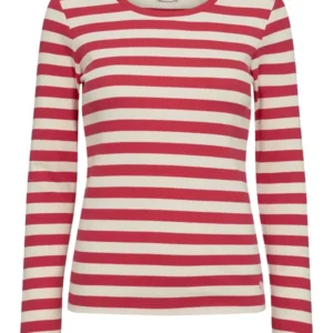 Nümph T-shirt Numixie Stribet - S, Geranium