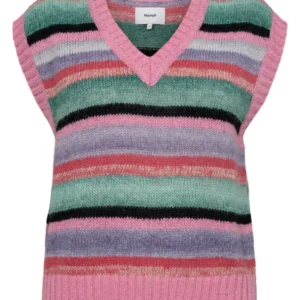 Nümph Strik Vest Nuelin Stribet - M
