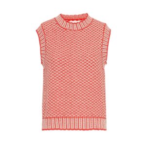 Moss Copenhagen Strik Vest Pilla Rød - M/L