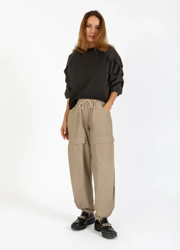 Coster Copenhagen Bluse M. Puff Ærme Sort - Image 3