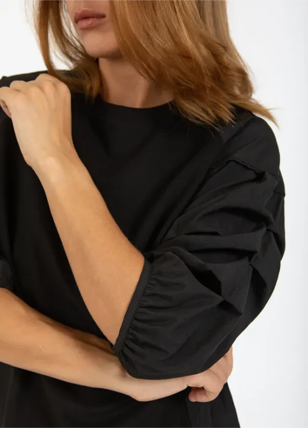 Coster Copenhagen Bluse M. Puff Ærme Sort - Image 7