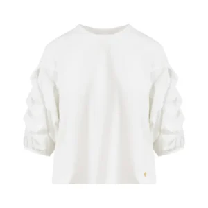 Coster Copenhagen Bluse M. Puff Ærme Hvid - 44