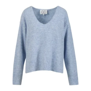 CC Heart Strik V-hals Dream Blue - XL