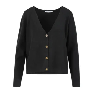 CC Heart Strik Cardigan Sort - XXL