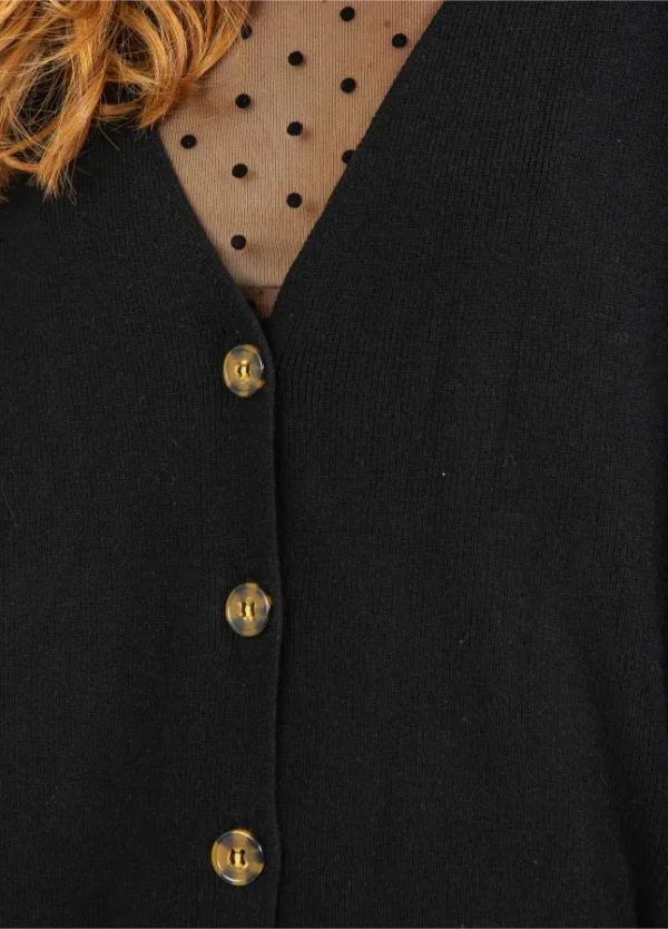 CC Heart Strik Cardigan Sort - Image 7