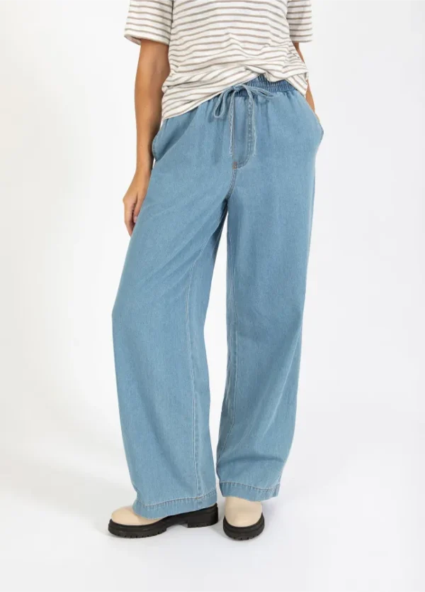 CC Heart Bukser Blue Denim - Image 5
